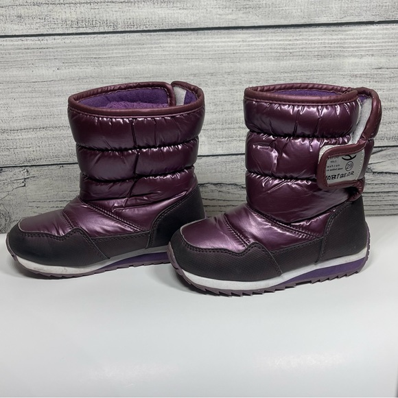 Tanleewa Waterproof Kids Snow Boots Warm Faux Fur Sz 29 - Picture 2 of 8